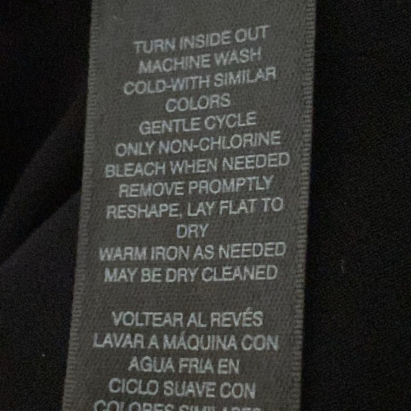 WHBM HI-LOW DRESS. SIZE 6. BLACK WITH BLUE EMBELLISHMENT AT NECKLINE. WORN ONCE! - Picture 8 of 8